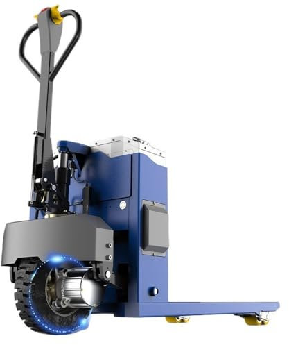 DFYOZX Transpalette électrique à Pompe à Main Transpalette électrique d'une capacité de 6600 LB, transpalette au Lithium 46 « x27 » fourches pour Les espaces étroits