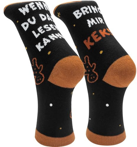 GRUSS & CO Zaubersocken Männer Kekse | Herrensocken, gepresst, Größe 41-46 | Geschenk, lustige Überraschung | 74399