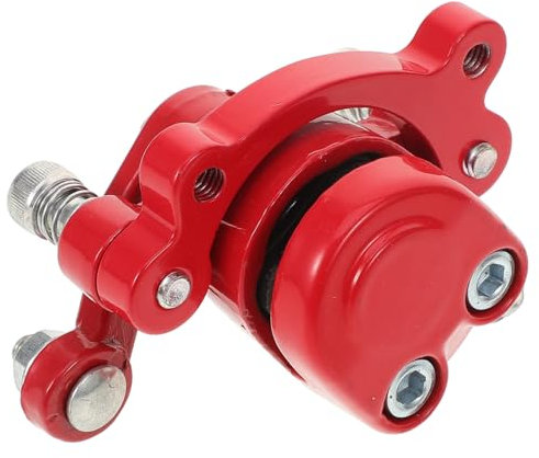 SOESFOUFU Caliper Freno Disco Per Moto Rosso Sinistro Con Pastiglie Pompa Freno Atv Precisa Per Prestazioni Sicure e Durature Adatto Go Cart e Moto Modificata