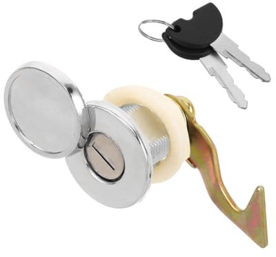 HORIALENCE Lucchetto Per Vano Portaoggetti in Metallo Per Motociclette Lucchetto Di Ricambio Per Baule Posteriore Per Scooter Accessori Per Moto Elettrica