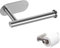 Porte Papier Toilette, Support Papier Toilette Mural, Support de Papier Toilette Auto-adhésif, Support Premium sans Perçage, Acier Inoxydable Porte Rouleau Toilette, pour Salle de Bain, Toilettes