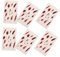 GANAZONO 6Pcs Realistic Scar Stickers for Halloween Makeup Durable Fake Wound Decals for Vampire Costume Theatrical Props and Themed Party Decorations