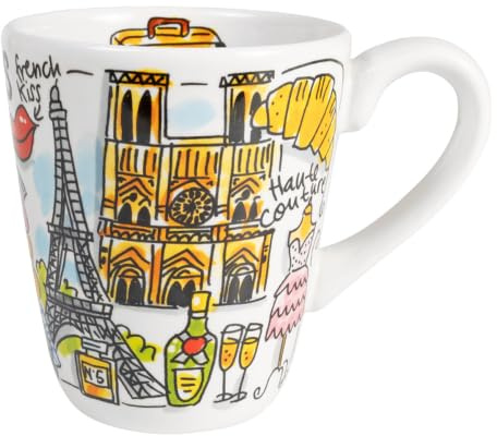 Blond Amsterdam Becher Blond City Icon Paris, 350ml | Keramik, Paris Stadtmotive, Blond City Kollektion, Mikrowellengeeignet, Handwäsche empfohlen