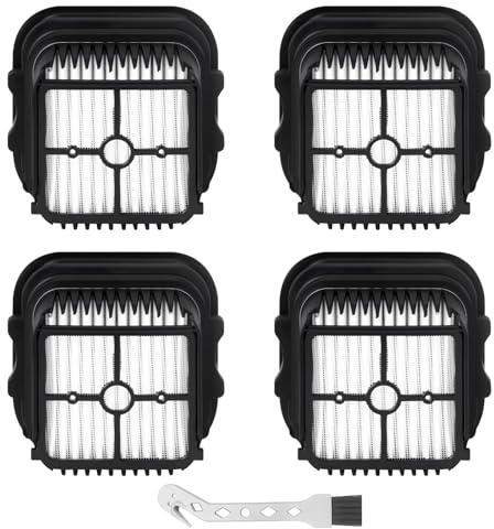 Heykewi Lot de 4 filtres HEPA pour JONR ED12 Pro Max Aspirateur Balai sans Fil 2-en-1 Accessoires
