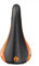 SDG Sattel Bel-Air MTB Sattel unisex erwachsene, Mehrfarbig (Noir/Orange), 140 x 270 mm