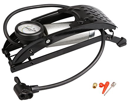 Hilka Tools 83450501 Heavy Duty Single Barrel Foot Pump, Black