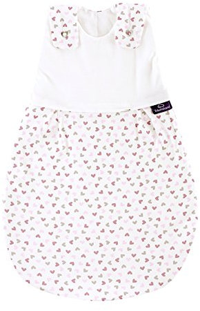 Träumeland S0101205 Außenschlafsack LIEBMICH Herz rosa, Größe 68/74, mehrfarbig