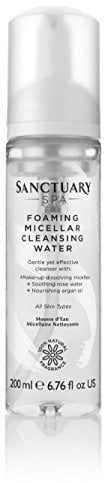 Sanctuary Spa Schäumendes Mizellenwasser Vegan Face Wash Make Up Entferner mit Rosenwasser und Arganöl 100% natürlicher Duft 200ml