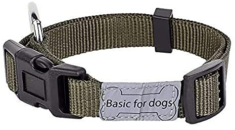 Wouapy Hundehalsband Basic Line Wouapy, 44 / 65 cm, Khaki