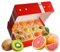 Hansen Obst - Geschenkbox - fruchtige Obst-Box - “Vitamin-C-Box” - Präsentkorb - Obst-Geschenkset - gefüllte Obstkiste - Obstbox mit frischem Obst Die Klassische