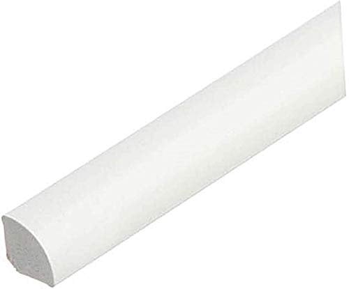 TMW Profiles 13mm uPVC Quadrant Trim - White - Gap-Filling Edge for Windows & Doors – Neat Finish, 2.5m Long (White)