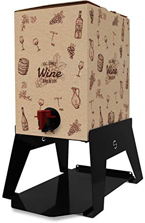 LISA s.r.l. Gepäckträger ACC0010_RW Bag in Box Bacchus, Metall, Bordeaux-Red Wine, S
