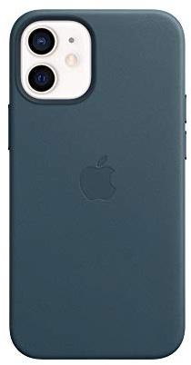 Apple Leather Case with MagSafe (for iPhone 12 mini) - Baltic Blue