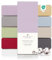 DarBene Spannbettlaken 140x200 Premium, Jersey 100% gekämmte Premium Baumwolle, atmungsaktiv, superweiches Bettlaken bis 30 cm Matratzenhöhe, Oeko-TEX, Flieder