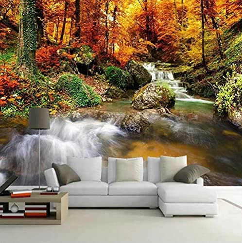 Papier Peint Mural Poster Photo Peinture De Paysage De Cascade De Forêt De Jungle Xxl Trompe Oeil Déco Mural Tableaux Muraux Photo Effet 3D - 250x175cm