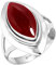 Jeweloporium Rot Granat Quarz 925 Silber Ringe für Frauen Edelstein Cocktail Silber Ringe Größe 60(19.1) Halloween Geschenk viktorianisch Schmuck