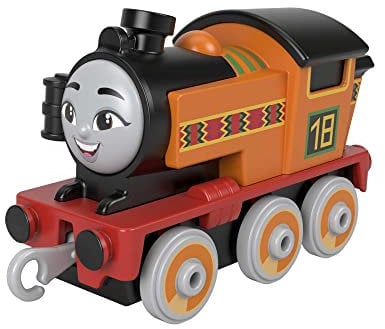 Thomas & Friends Fisher-Price Nia Die-Cast Push-Along Toy Train Engine for Preschool Kids Ages 3 Years and Older