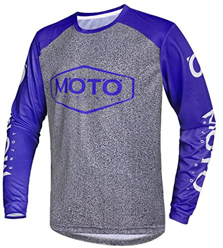 Herren MTB Trikot Langarm Atmungsaktiv Schnelltrocknend Komfortabel Mountenbike Shirts