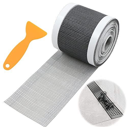 Abfluss Haarfänger Duschabfluss Mesh Aufkleber - Einfach zu verwenden, 2,8 Zoll Rechteckiger Filter Spülsieb Aufkleber Badezimmer Bodenabfluss Haarfänger Abdeckung für Duschen Badewannen, 1 Set
