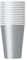 Trimming Shop Lot de 14 gobelets jetables en Carton de qualité supérieure, 266 ML, argentés, Vaisselle de fête jetable pour l'intérieur, 266 ML