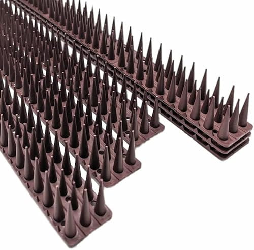 Wall & Fence Spikes - Security Spikes, Stop Climbing Over Walls and Fences, Deterrent for Cats, Pigeons, Birds, Squirrels, Suitable for Fences, Balcony, Roofs (pack of 6)