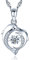 Yumilok 925 Silber Liebe Delphin Zirkonia Damen Halskette Kette mit Anhänger für Sie Frau Freundin Mama Valentinstag Weihnachten Muttertags