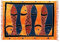 SAIVONA Pareo Sarong Strandtuch Damen-Wickelrock Strand-Handtuch Wickeltuch oder Handtuchkleid und Wickelkleid Damen-Handarbeit aus Fair Trade Herstellung Batik Fische Bunt