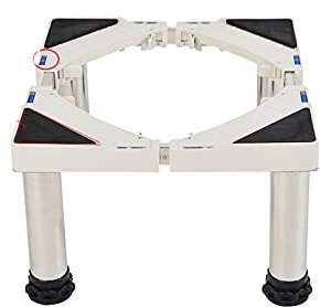 Tragbarer Waschmaschinensockel, verstellbare Länge 30–45 cm, Breite 38–54 cm, Kühlschrank-Gefrierschrank-Ständer, Sockel, Klimaanlage, Bodenschalen für Spülmaschine, Pflanzenbehälter, Weinkühler