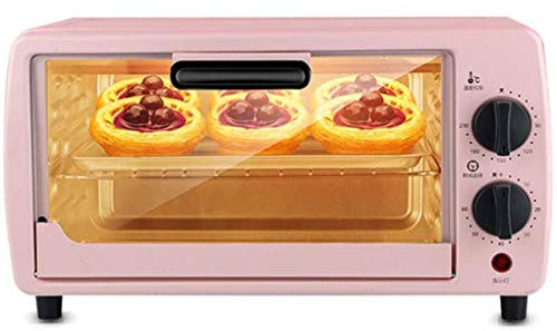 VejiA 9L Mini Oven,600W 60-Minute Timing Independent Temperature Control Up and Down Double Glass Door Convection Countertop Toaster Oven ()