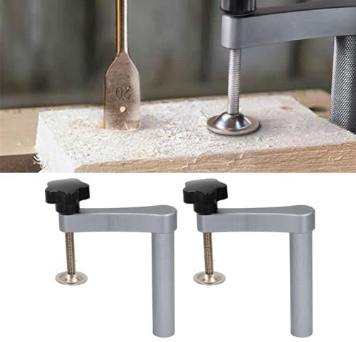 Bench Dog Clamps 2 Pack, 3/4 Hold Fast Dog Hole Clamp for Woodworking, Hold Down Dog Clamp, Adjustable MFT Table Hold Down Clamps for Dog Hole Workbench (19mm)