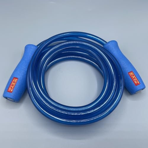XYZ Sports XYZ X4 Savant Corde de Muay Thai lourde - Bleu/Bleu/Corde à Sauter/Corde à Sauter/Boxer/Lourde/Power/Boxe/MMA/Arts Martiaux (Bleu/Bleu, 2,4 m)
