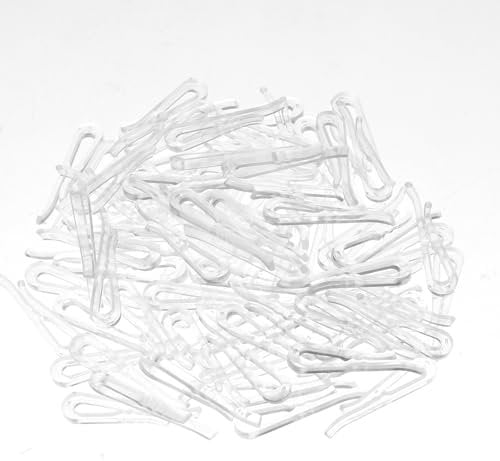150 Pcs Plastic Alligator Clips, U Shape Fabric Clips, Garment Clips with Teeth, Clips for Holding Garments, Transparent Shirt Clips, Shirt Fixing Packing Clip for Ties Socks Pants Shirts