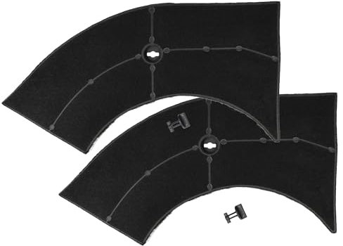 vhbw 2x Filtres à charbon actif remplacement pour Philips 50274567002, 484000008582, 50278870006 pour hotte aspirante - 28 x 13,3/9,5 x 2,6 cm