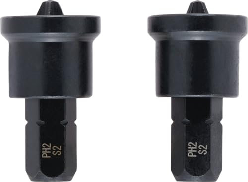 Original Einhell Rigipsbits, 2-tlg., 25 mm, PH2 (S2-Stahl, Trockenbau, C 6.3 Schaft)