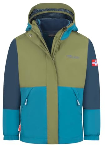 Trollkids Kids Kjerak 3in1 Jacket 176, Pine Green