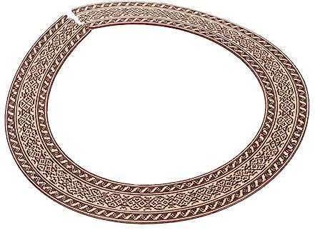 BESTonZON Furnier Gitarren-schallloch-aufkleber Rosette Inlay-aufkleber Schallloch-ring Aufkleber Dekoration Für Akustische Konzertgitarren