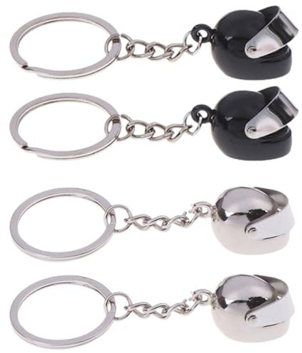 Porte-clés de casque de moto, 2 Pièces Porte Clé Moto, Personnalisé Accessoire Cadeau Décoration pour Voitur