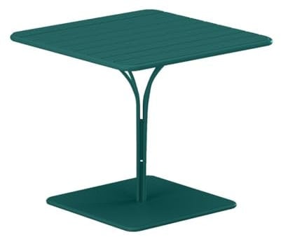 Vente-unique-Gartentisch - L. 80 cm - Metall - Blau - MIRMANDE von MYLIA