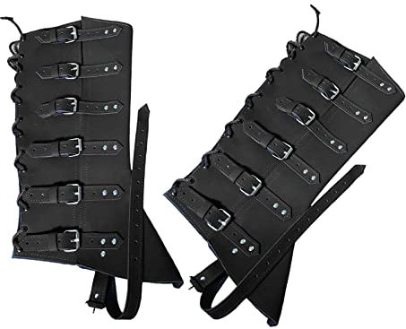 Wdfnexalai Funda medieval para zapatos con hebilla y cordones para accesorios de cosplay, color negro, 40 cm