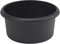 Aurora - WF Small Plastic Round Washing Up Bowl Kitchen Sink, Basin Mixing (Black)