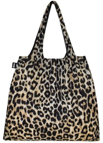 LOQI PLEATED Leopard Dusk Bag