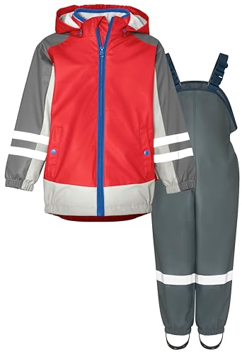 Playshoes Unisex Kinder Regenanzug Gefüttert Regen-Set (2er Pack)