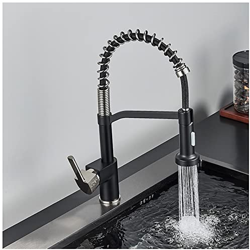 Grifo de cocina comercial de fregadero con pulverizador de pulverización, arco de arco alto de arco de arco de arco de arco de primavera, grifos de cocina, grifos de cocina con pulverizador, grifo de
