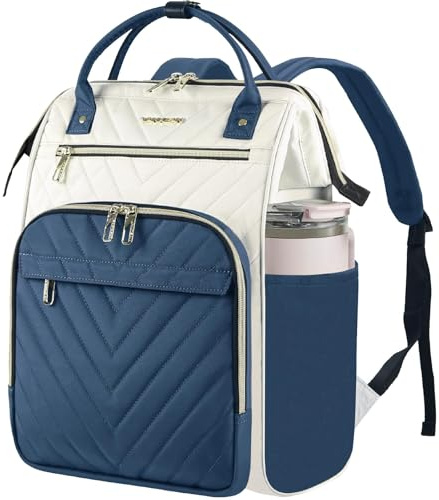VANKEAN Laptop Backpack Women, 15.6 Computer Backpacks College Work Blue
