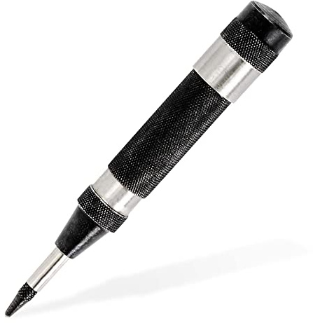 General Tools Heavy-Duty Automatic Center Punch #78 - Nail Punch Tool to Mark and Scribe - Machinist Tools