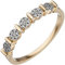JOBO Damen Ring 585 Gold Gelbgold 35 Diamanten Brillanten Goldring Diamantring Größe 52