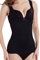 Everbellus Donna Body Modellante Shapewear Tummy Tuck Waist Shaper Corpo Modellante Push Up Effetti Spallino Regolabile Senza Cuciture Nero Large