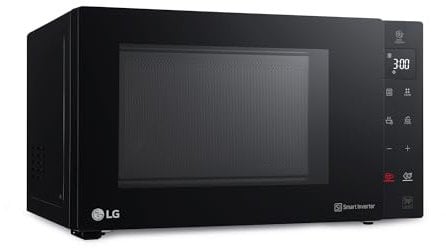 LG MH6535GIB Forno Microonde Smart Inverter con Grill al Quarzo, 25 Litri, 1150 W, Programmi Automatici, 5 Livelli di Potenza Regolabili - Nero Fumè