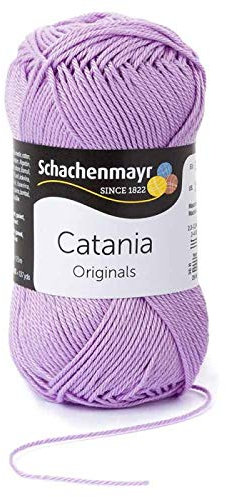 Schachenmayr original 50 g Catania – Color 226 – Púrpura Lila – Hilo de Verano de peinado de calidad, gasierter y diseño adamascado algodón en una gran variedad de colores – la algodón clásico.