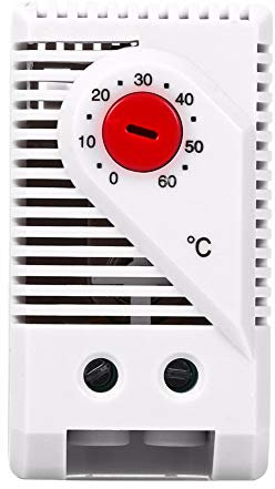 Termostato Compacto 0-60 ℃, regulador de Temperatura eléctrico mecánico Ajustable (botón Rojo)
